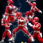 [Furai Model] Mighty Morphin' Power Rangers 5" Model Kit Figures